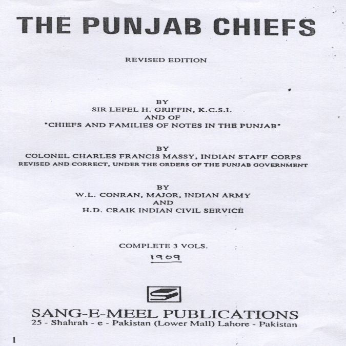 Punjab Chiefs 1909