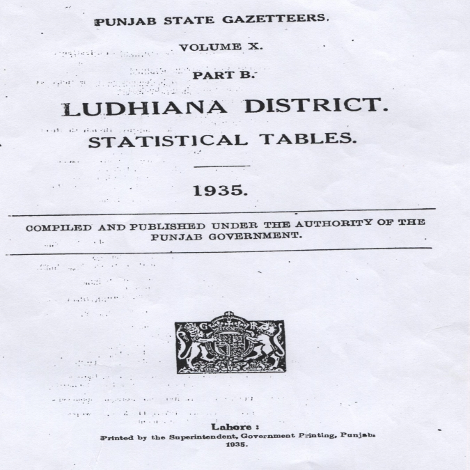 Ludhiana District 1935