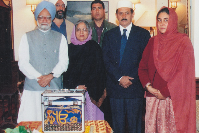 Manmohan Singh at PM Residence